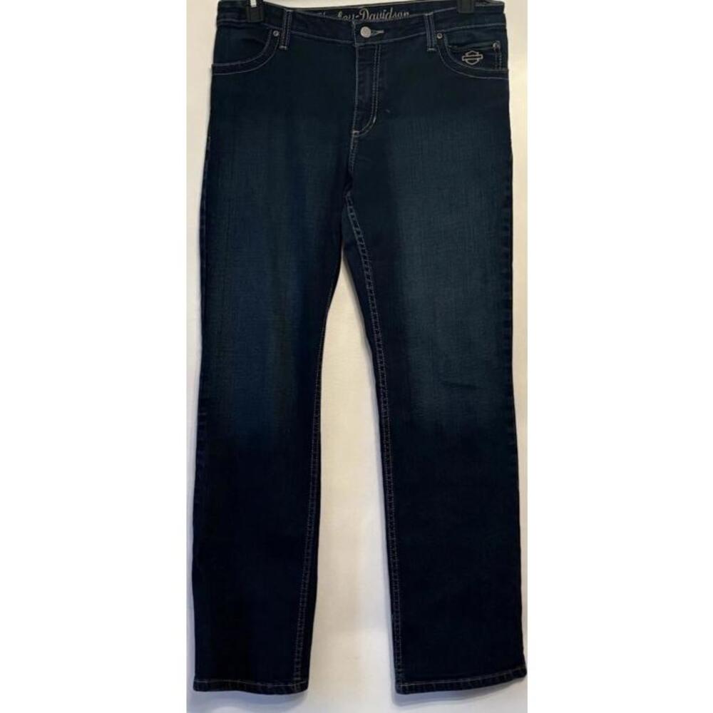 Women's Harley Davidson Denim Blue Jeans Size 12